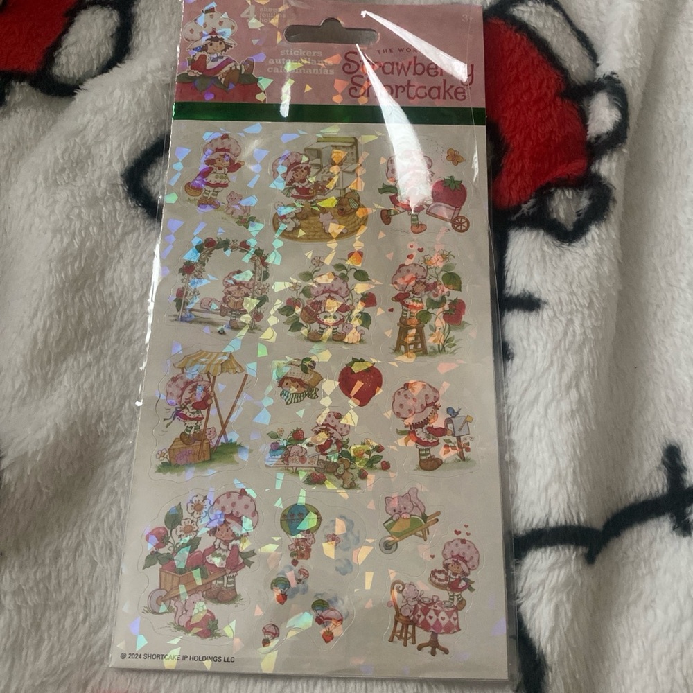 Strawberry Shortcake Holographic Stickers